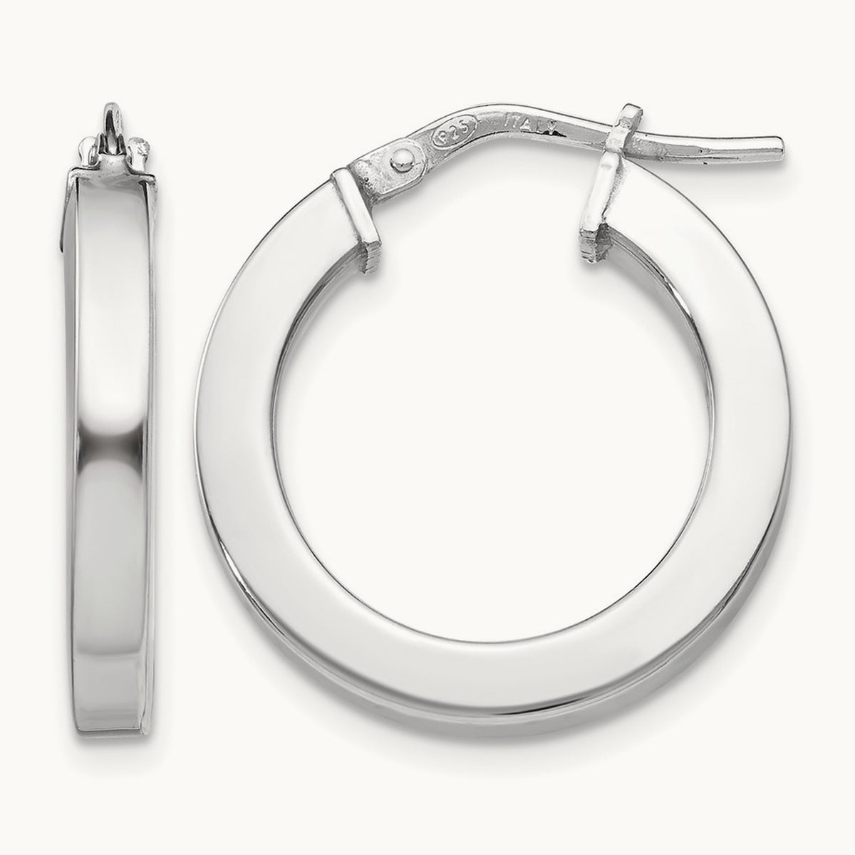 RH- Polished Hoop Earrings — Leslie's — 20.5mm