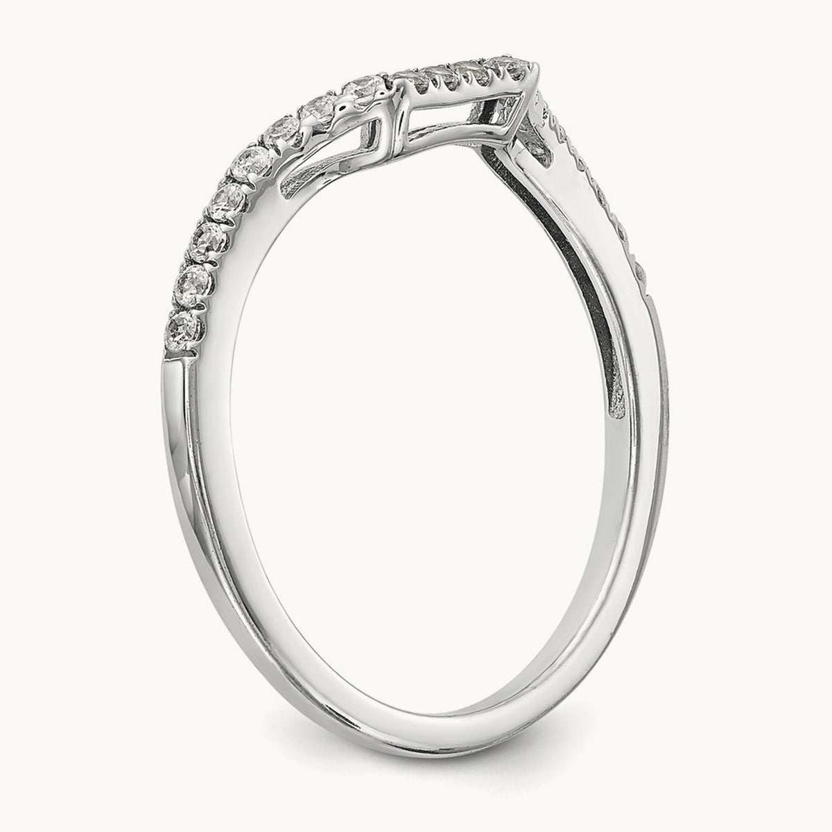Diamond Wedding Band, 14K White Gold