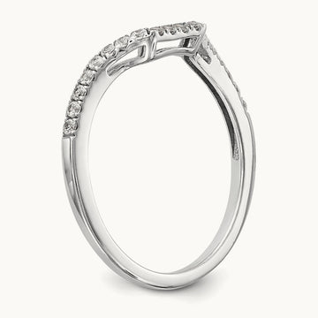 Diamond Wedding Band, 14K White Gold