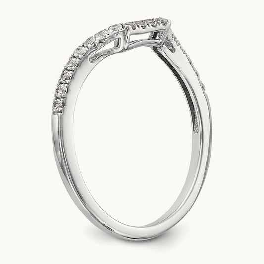 Diamond Wedding Band, 14K White Gold