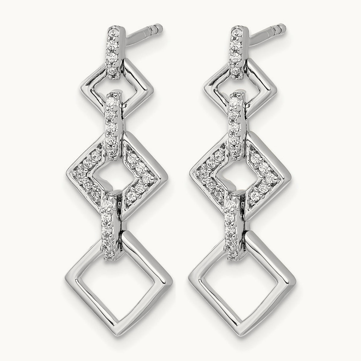 Diamond Fancy Dangle Earrings — photo set