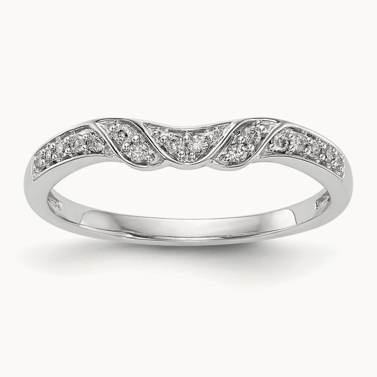 Diamond Band, 14K White Gold