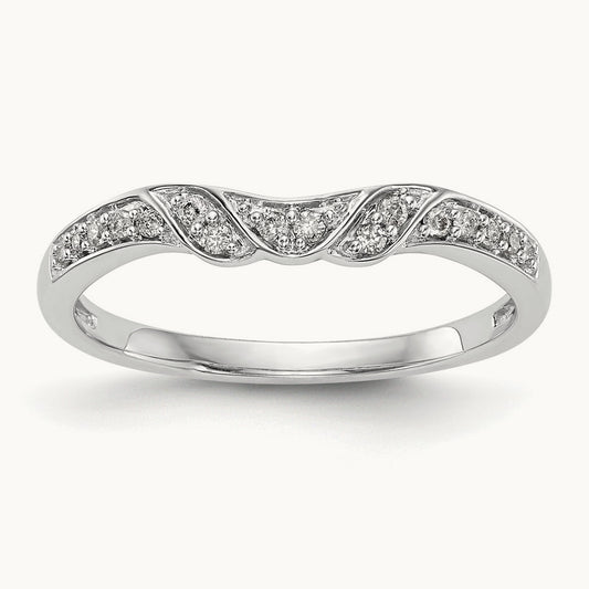 Diamond Band, 14K White Gold