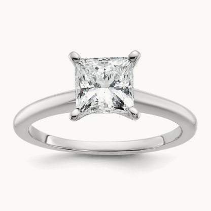 Princess 8X Ring, 1.50 ct tw Lab-Grown Diamond — 14K White Gold