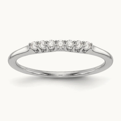 Diamond Wedding Band, 14K White Gold