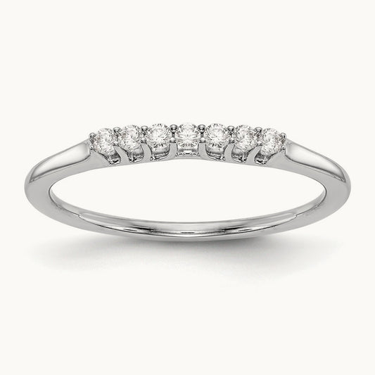 Diamond Wedding Band, 14K White Gold