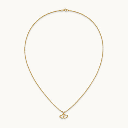 Black Hills Gold Double Heart Necklace