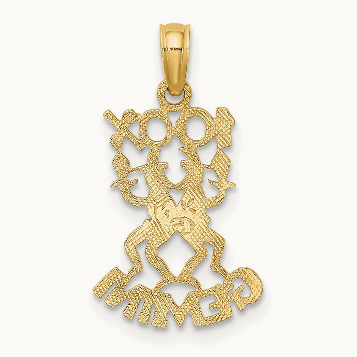 100% GEMINI Zodiac Charm — 14K Yellow Gold