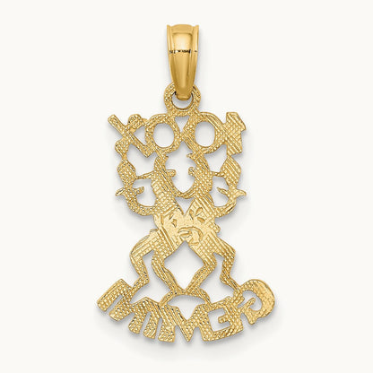 100% GEMINI Zodiac Charm — 14K Yellow Gold