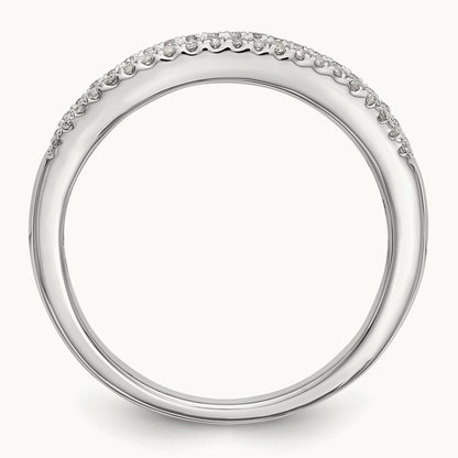 Diamond Wedding Band, 14K White Gold