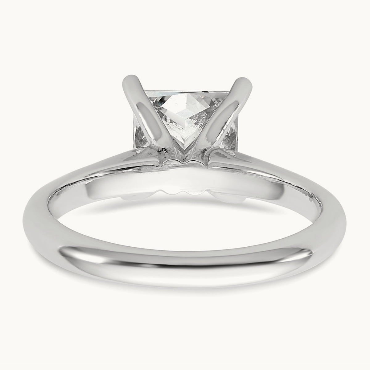 Princess 8X Ring, 2.00 ct tw Lab-Grown Diamond — 14K White Gold