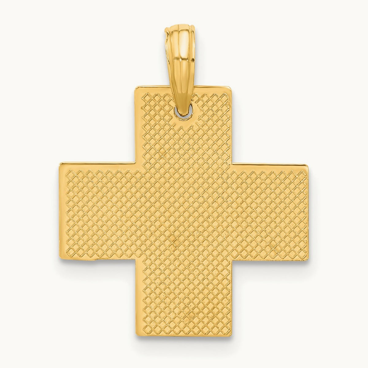 Polished Cross Pendant, 14K