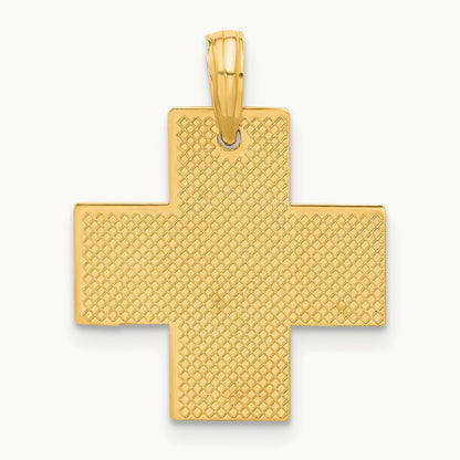 Polished Cross Pendant, 14K