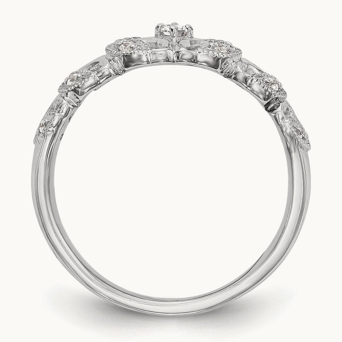 Diamond Band, 14K White Gold