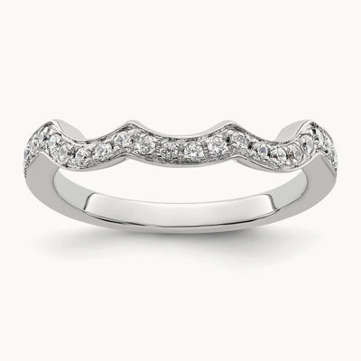Diamond Wedding Band, 14K White Gold