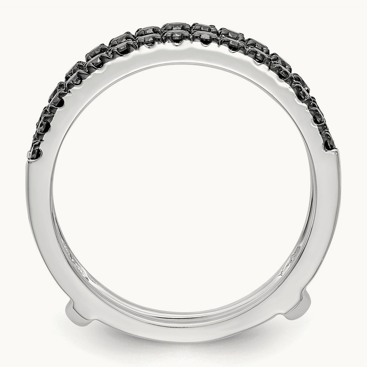 Black Diamond Guard, 14K White Gold