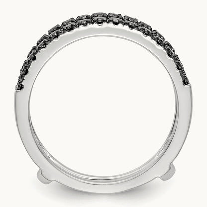 Black Diamond Guard, 14K White Gold