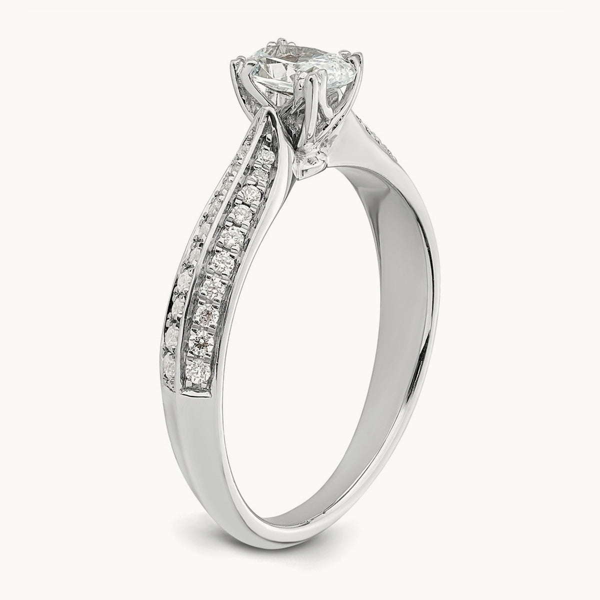 Oval Semi-Mount Engagement Ring, 1/2-2 ct