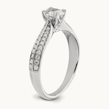 Oval Semi-Mount Engagement Ring, 1/2-2 ct