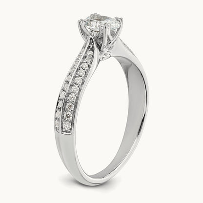 Oval Semi-Mount Engagement Ring, 1/2-2 ct