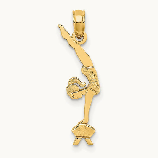 Gymnastics Charm, 14K