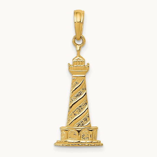 Lighthouse Pendant, 14K