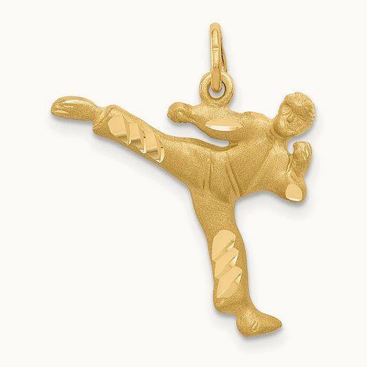 Male Karate Charm, 14K