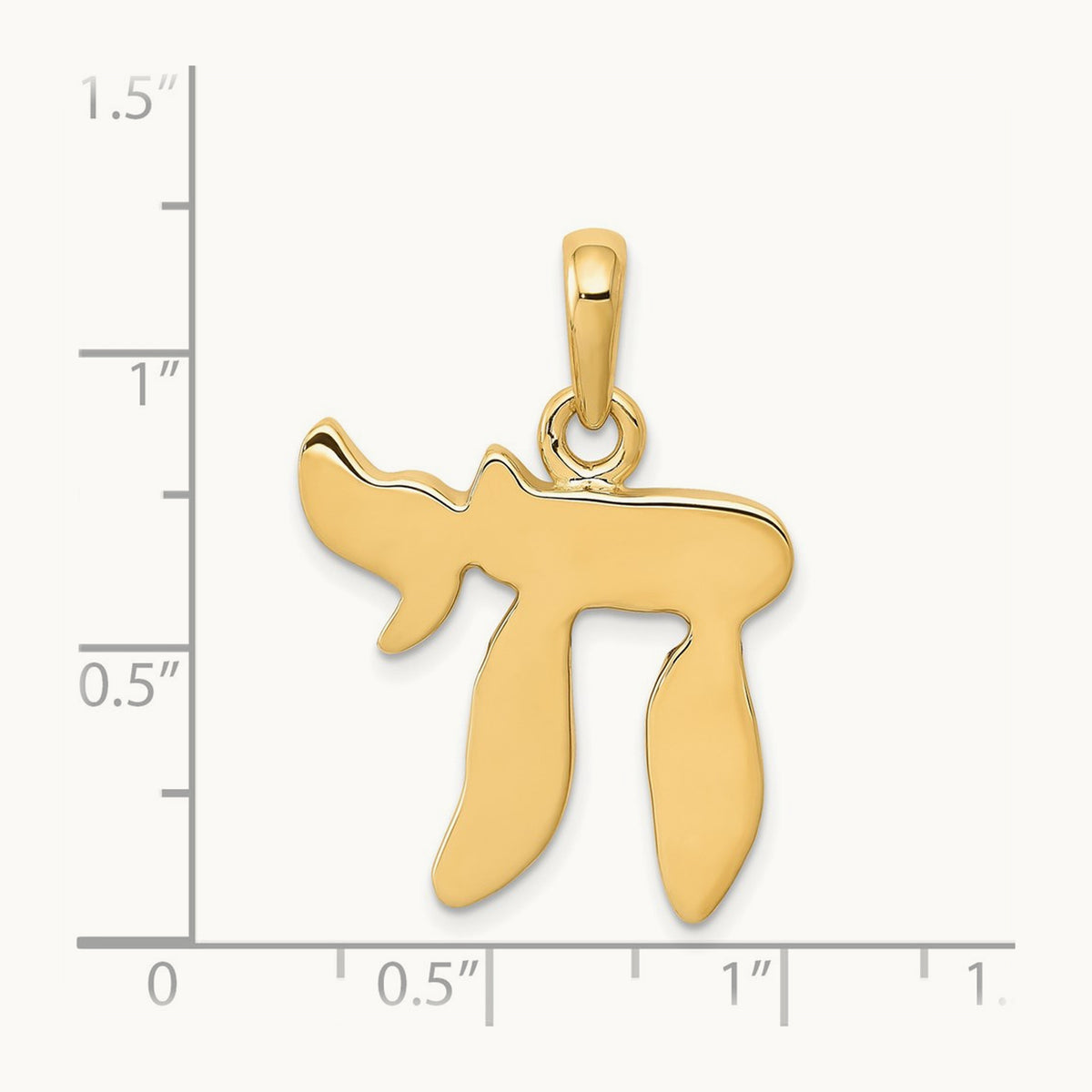 Chai Pendant, 14K