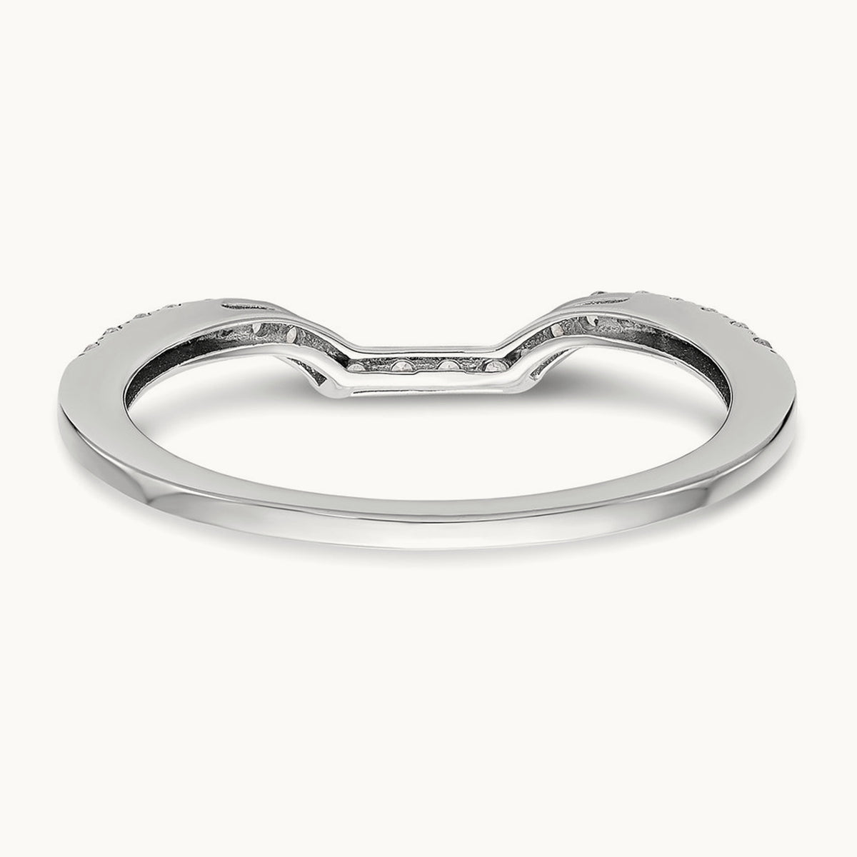 Diamond Wedding Band, 14K White Gold
