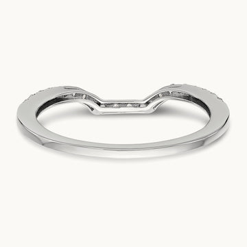 Diamond Wedding Band, 14K White Gold