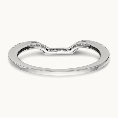 Diamond Wedding Band, 14K White Gold