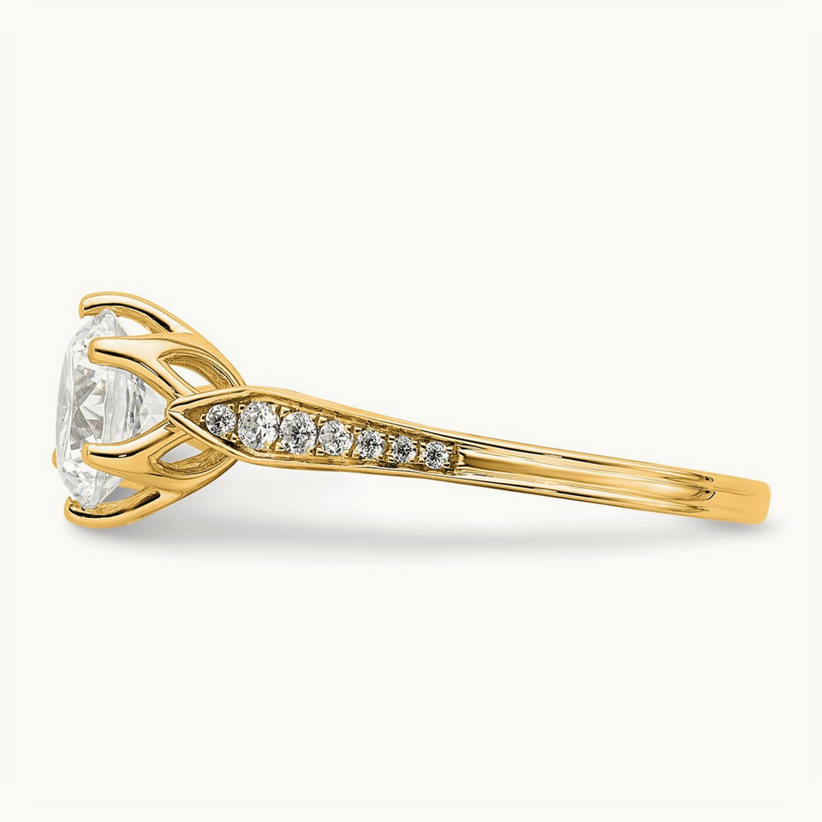 1 1/2ct Round Semi-Mount Engagement Dia Ring, 14K Gold