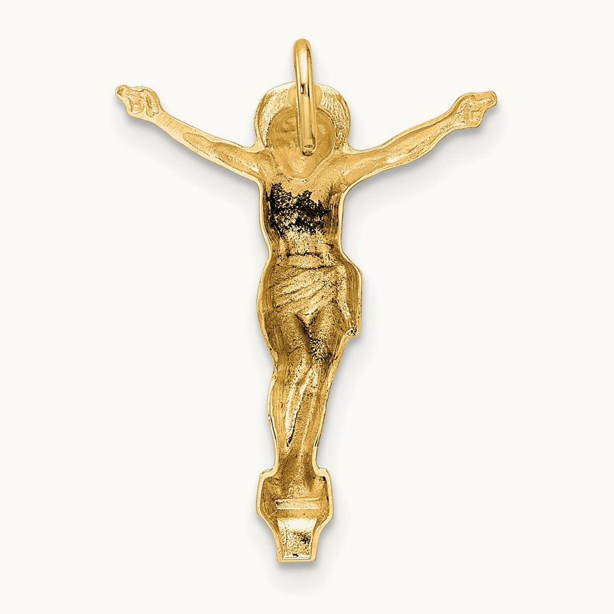 Polished Solid Risen Christ Chain Slide — 21.7mm