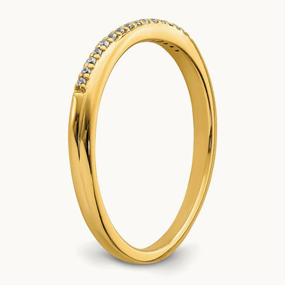Contoured Band, 0.05 ct tw