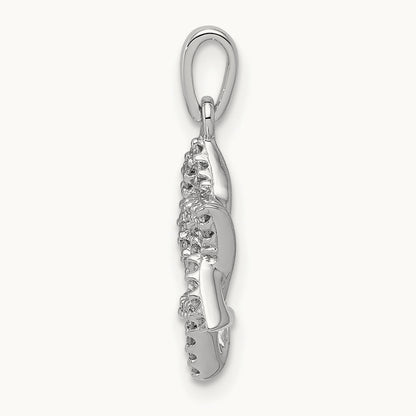 Diamond Star of David Pendant, 14K White Gold