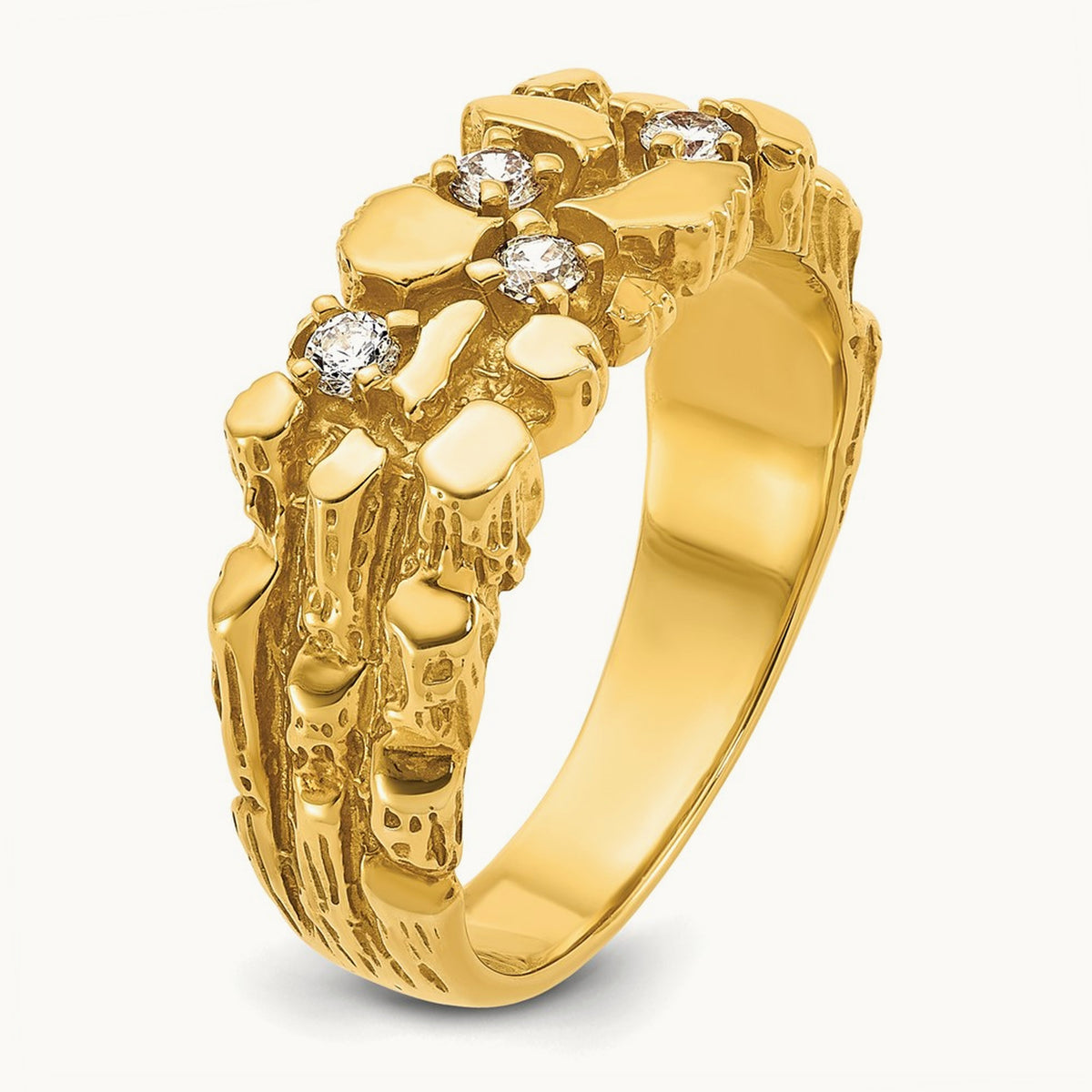 Natural Diamond Nugget Ring — 1/3 ct