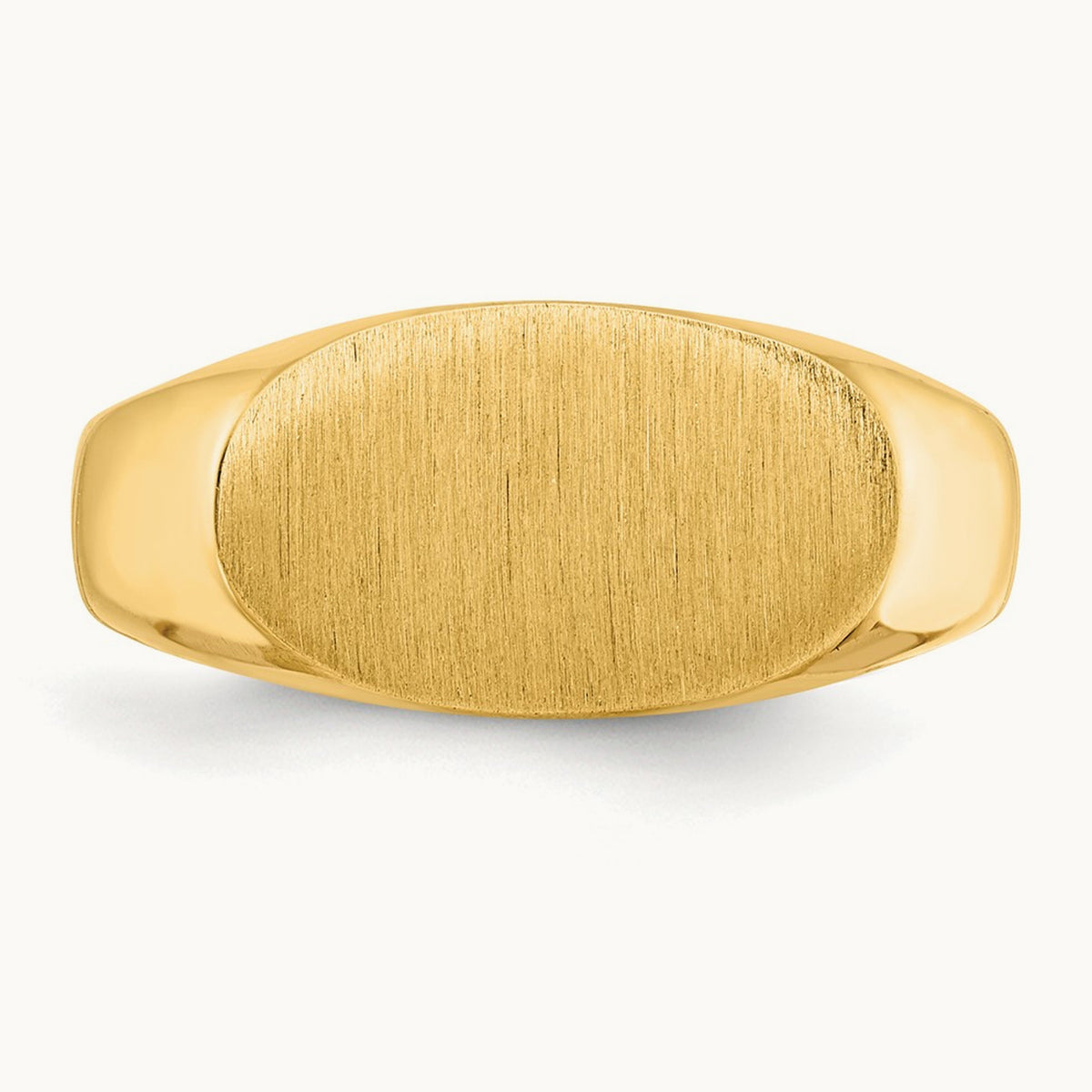 13.5x8. Closed Back Signet Ring, 0mm, 14K