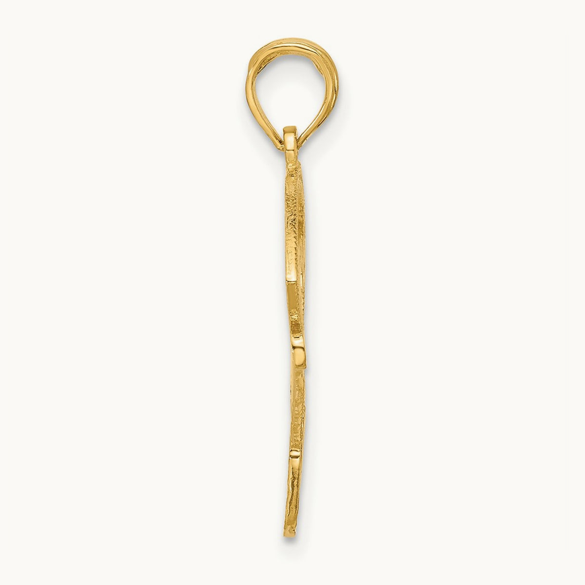 Baseball Diamond Pendant, 14K