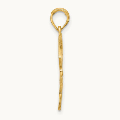 Baseball Diamond Pendant, 14K