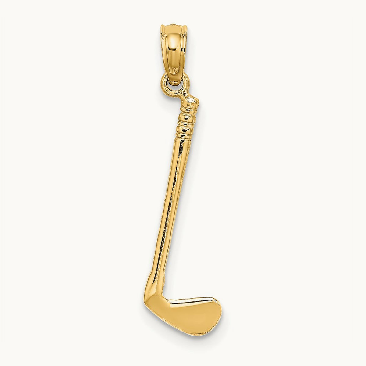 3-D Club Charm, 14K