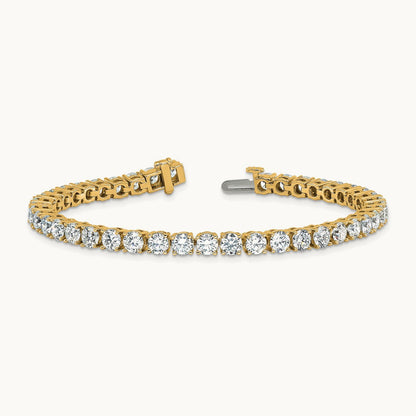 Tennis Bracelet, 10.00 ct tw Lab-Grown Diamond — 14K Yellow Gold