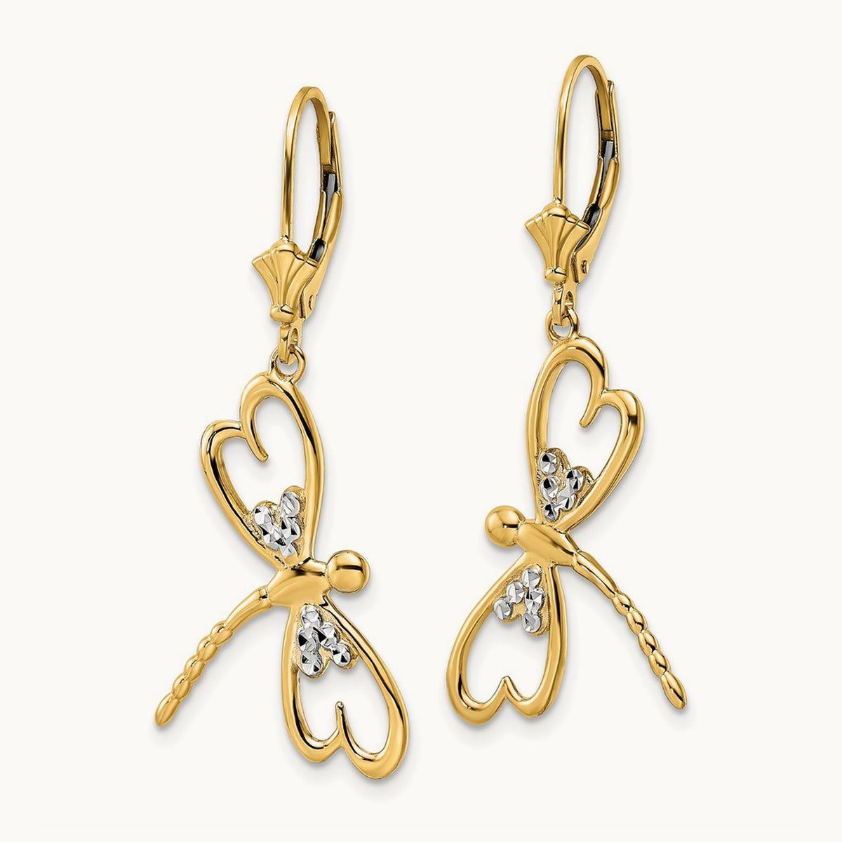 & D/C Dragonfly Leverback Earrings — photo set