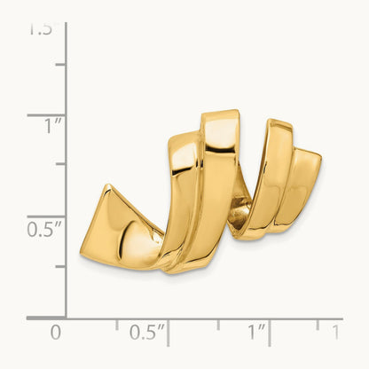 Fits up to Regular, 10mm Fancy Reversible Omega Slide, 8mm, 14K