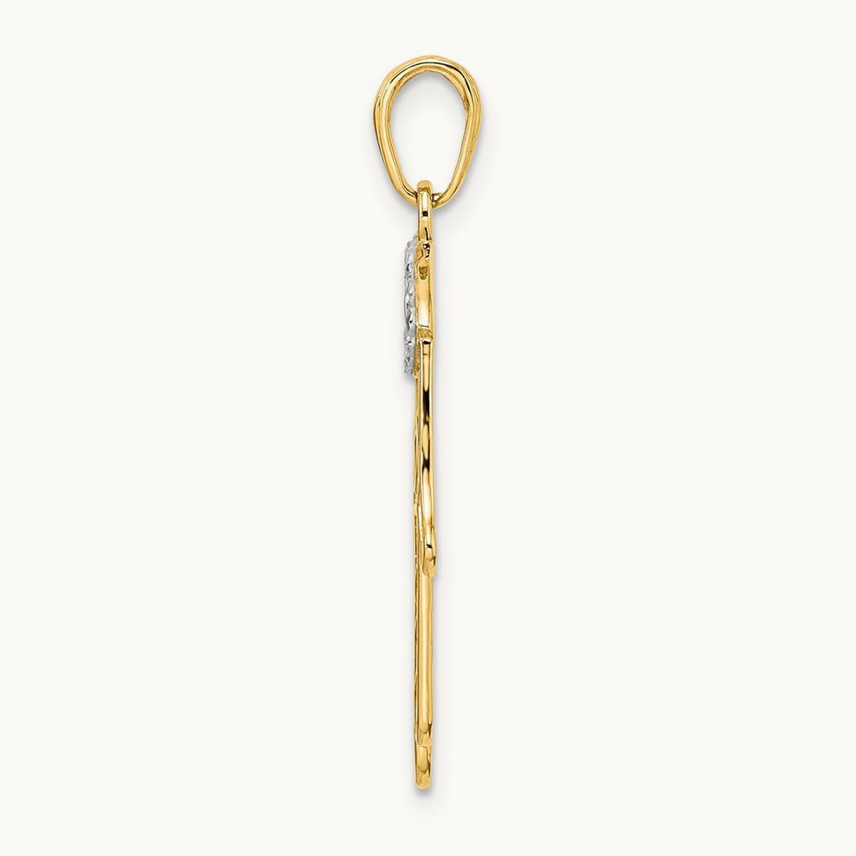 & D/C Evil Eye Hamsa Pendant — 33.22mm