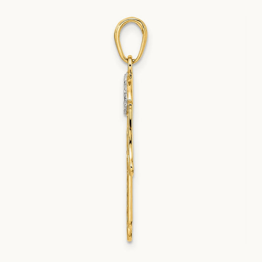 & D/C Evil Eye Hamsa Pendant — 33.22mm