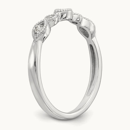 Diamond Band, 14K White Gold