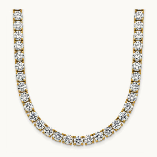 Straight Tennis Necklace, 32 5/8-42 7/8 ct Lab-Grown Diamond
