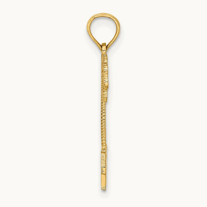 SOUTH BEACH Under Palm Tree Charm, 14K
