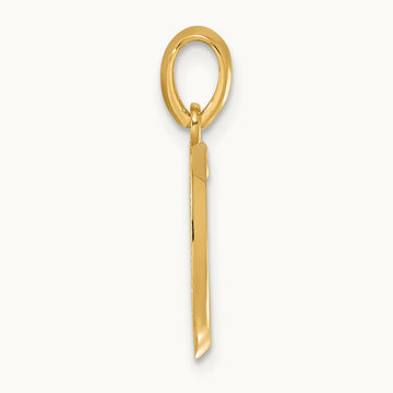 Fancy Letter C, 14K Yellow Gold