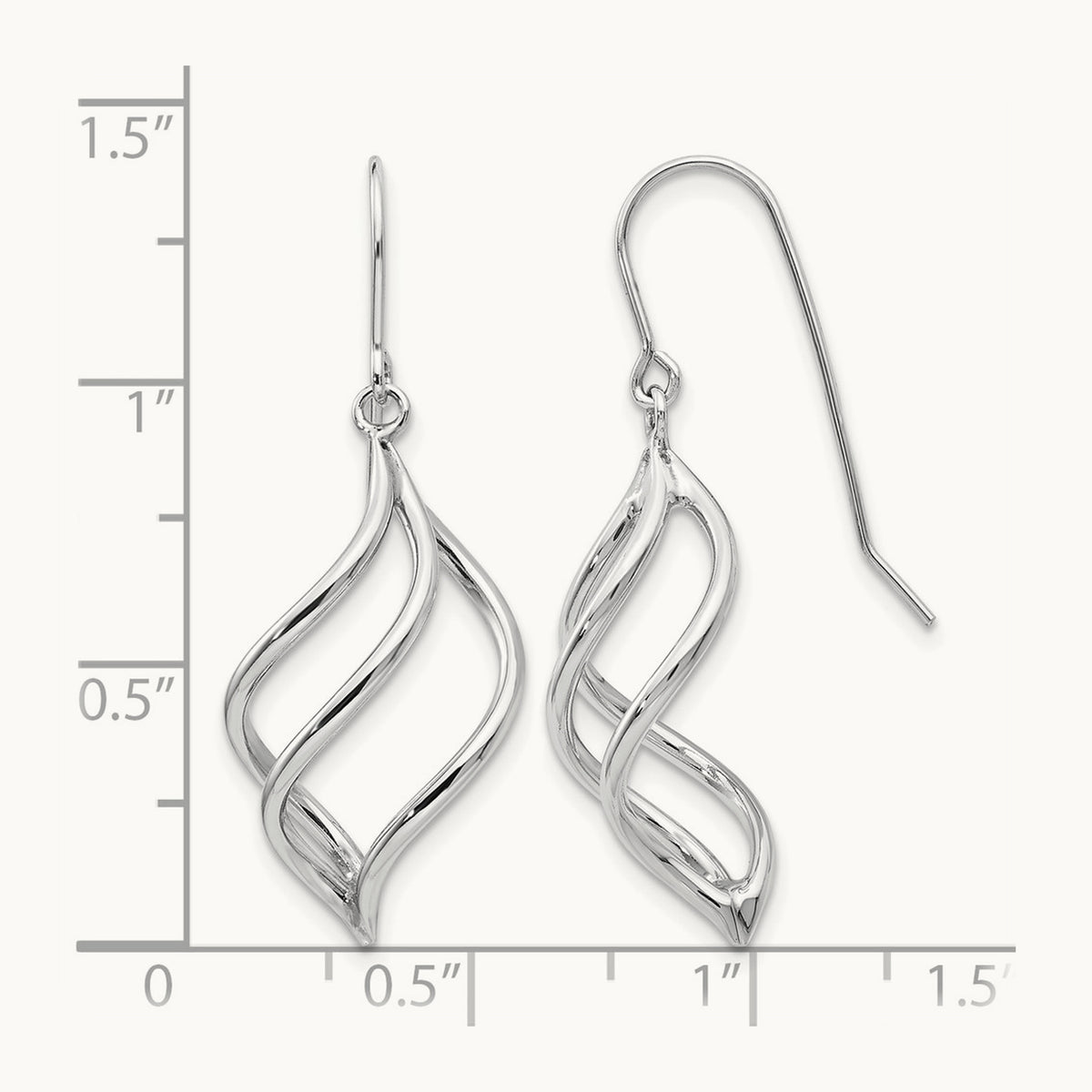 Swirl Dangle Earrings — photo set